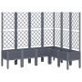 Planter with gray PP trellis 160x120x142 cm by vidaXL, Pots and planters - Ref: Foro24-367936, Price: 173,99 €, Discount: %