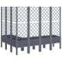 Planter with gray PP trellis 160x120x142 cm by vidaXL, Pots and planters - Ref: Foro24-367936, Price: 173,99 €, Discount: %