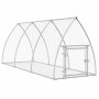 Rabbit cage, silver galvanized steel, 300x105x120 cm by vidaXL, Cages and habitats for small animals - Ref: Foro24-3281528, P...