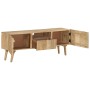 Solid mango wood TV cabinet 140x30x49 cm by vidaXL, TV Furniture - Ref: Foro24-287745, Price: 284,77 €, Discount: %