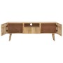 Solid mango wood TV cabinet 140x30x49 cm by vidaXL, TV Furniture - Ref: Foro24-287745, Price: 284,77 €, Discount: %