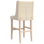 High stools 2 units solid rubber wood and fabric by vidaXL, Kitchen stools - Ref: Foro24-4006223, Price: 126,87 €, Discount: %