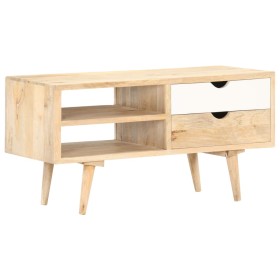 Solid mango wood TV cabinet 90x35x45 cm by vidaXL, TV Furniture - Ref: Foro24-287886, Price: 152,99 €, Discount: %