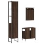 Set de muebles baño 3 pzas madera contrachapada roble marrón de vidaXL, Muebles de baño - Ref: Foro24-3214799, Precio: 166,30...