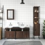 4-piece bathroom furniture set made of brown oak plywood by vidaXL, Bathroom furniture - Ref: Foro24-3214809, Price: 223,31 €...