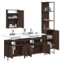 4-piece bathroom furniture set made of brown oak plywood by vidaXL, Bathroom furniture - Ref: Foro24-3214809, Price: 223,31 €...