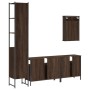 Set de muebles baño 4 pzas madera contrachapada roble marrón de vidaXL, Muebles de baño - Ref: Foro24-3214809, Precio: 223,31...