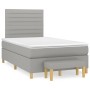 Cama box spring con colchón tela gris claro 120x190 cm de vidaXL, Camas y somieres - Ref: Foro24-3270411, Precio: 440,06 €, D...