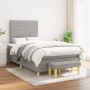 Cama box spring con colchón tela gris claro 120x190 cm de vidaXL, Camas y somieres - Ref: Foro24-3270411, Precio: 440,06 €, D...