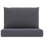 Cushions for pallets, 2 units, anthracite gray fabric. by vidaXL, Cushions for chairs and sofas - Ref: Foro24-361754, Price: ...