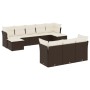 Set mit 10 Gartensofas und Kissen synthetisches Rattanbraun von vidaXL, Gartensets - Ref: Foro24-3218333, Preis: 638,18 €, Ra...