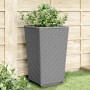 Planters 4 units PP light gray 32.5x32.5x57 cm by vidaXL, Pots and planters - Ref: Foro24-367852, Price: 121,99 €, Discount: %