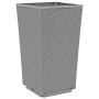 Planters 4 units PP light gray 32.5x32.5x57 cm by vidaXL, Pots and planters - Ref: Foro24-367852, Price: 121,99 €, Discount: %