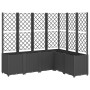 Planter with black PP trellis 160x120x140 cm by vidaXL, Pots and planters - Ref: Foro24-367878, Price: 266,33 €, Discount: %