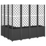 Planter with black PP trellis 160x120x140 cm by vidaXL, Pots and planters - Ref: Foro24-367878, Price: 266,33 €, Discount: %