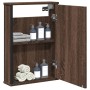 Armario con espejo baño madera marrón roble 42x12x60 cm de vidaXL, Tocadores - Ref: Foro24-842435, Precio: 48,41 €, Descuento: %