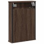 Armario con espejo baño madera marrón roble 42x12x60 cm de vidaXL, Tocadores - Ref: Foro24-842435, Precio: 48,41 €, Descuento: %