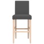 High stools 2 units solid rubber wood and fabric by vidaXL, Kitchen stools - Ref: Foro24-4006190, Price: 104,99 €, Discount: %