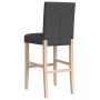 High stools 2 units solid rubber wood and fabric by vidaXL, Kitchen stools - Ref: Foro24-4006190, Price: 104,99 €, Discount: %