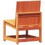 Silla de jardín madera maciza de pino marrón cera 50,5x55x77 cm de vidaXL, Sofás modulares de exterior - Ref: Foro24-844660, ...