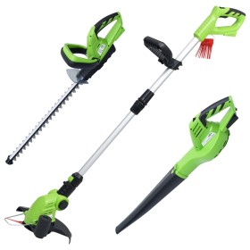 3 Piece Cordless Garden Power Tool Set by vidaXL, Motorized Equipment Sets for Outdoor Use - Ref: Foro24-145792, Price: 164,9...