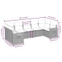 7-piece garden sofa set with gray PE rattan cushions by vidaXL, Garden sets - Ref: Foro24-3227110, Price: 513,60 €, Discount: %