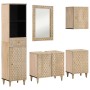 Conjunto de muebles de baño 5 piezas madera maciza de mango de vidaXL, Muebles de baño - Ref: Foro24-3206320, Precio: 488,10 ...