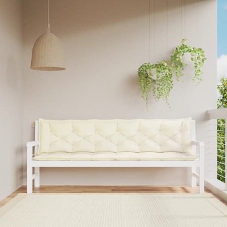 Garden bench cushions 2 pcs cream white 200x50x7 cm by vidaXL, Cushions for chairs and sofas - Ref: Foro24-361737, Price: 58,...