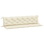 Garden bench cushions 2 pcs cream white 200x50x7 cm by vidaXL, Cushions for chairs and sofas - Ref: Foro24-361737, Price: 58,...