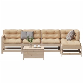 6-piece garden furniture set with solid pine wood cushions by vidaXL, Garden sets - Ref: Foro24-3250928, Price: 526,06 €, Dis...