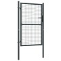 Puerta de malla de jardín de acero galvanizado gris 100x250 cm de vidaXL, Puertas de jardín - Ref: Foro24-145775, Precio: 201...