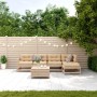 Set mit 6 Gartenmöbeln und Kissen aus massivem Kiefernholz von vidaXL, Gartensets - Ref: Foro24-3250928, Preis: 526,06 €, Rab...