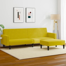 2-piece yellow velvet sofa set by vidaXL, Sofas - Ref: Foro24-3216284, Price: 296,99 €, Discount: %