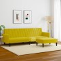 2-piece yellow velvet sofa set by vidaXL, Sofas - Ref: Foro24-3216284, Price: 296,99 €, Discount: %