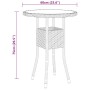 3-teiliges Gartenbistro-Set PE Rattan braunes gehärtetes Glas von vidaXL, Gartensets - Ref: Foro24-3095902, Preis: 188,03 €, ...