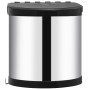 Built-in stainless steel kitchen trash can 8 L by vidaXL, Garbage cans and trash cans - Ref: Foro24-51171, Price: 44,90 €, Di...