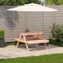 Douglasie Picknicktisch aus Massivholz 105x134x75 cm von vidaXL, Gartentische - Ref: Foro24-832570, Preis: 101,28 €, Rabatt: %