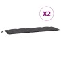 Garden bench cushions 2 units anthracite 180x50x7 cm by vidaXL, Cushions for chairs and sofas - Ref: Foro24-361716, Price: 61...