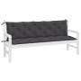 Garden bench cushions 2 units anthracite 180x50x7 cm by vidaXL, Cushions for chairs and sofas - Ref: Foro24-361716, Price: 61...