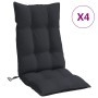 High back chair cushions 4 pcs black Oxford fabric by vidaXL, Cushions for chairs and sofas - Ref: Foro24-377624, Price: 66,6...