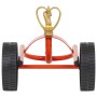 Sprinkler sled with wheels and rotating red steel head by vidaXL, Spray accessories - Ref: Foro24-4005276, Price: 57,46 €, Di...