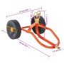 Sprinkler sled with wheels and rotating red steel head by vidaXL, Spray accessories - Ref: Foro24-4005276, Price: 57,46 €, Di...