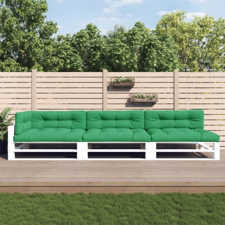 Palettenkissen 7 Stück grüner Stoff von vidaXL, Kissen für Stühle und Sofas - Ref: Foro24-3200555, Preis: 197,99 €, Rabatt: %