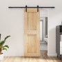 Puerta corredera con herrajes madera maciza de pino 70x210 cm de vidaXL, Puertas - Ref: Foro24-3202992, Precio: 180,34 €, Des...