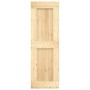 Puerta corredera con herrajes madera maciza de pino 70x210 cm de vidaXL, Puertas - Ref: Foro24-3202992, Precio: 180,34 €, Des...