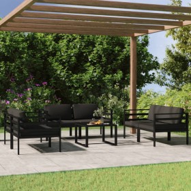 Garden furniture set 7 pieces and anthracite gray aluminum cushions by vidaXL, Garden sets - Ref: Foro24-3107801, Price: 860,...