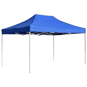 Professional blue aluminum folding tent 4.5x3 m by vidaXL, Tents and gazebos - Ref: Foro24-45492, Price: 231,99 €, Discount: %