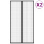 Mosquiteras para puerta bloque magnético 2 uds negro 200x80 cm de vidaXL, Mosquiteras para ventanas - Ref: Foro24-314685, Pre...