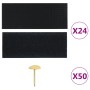 Mosquiteras para puerta bloque magnético 2 uds negro 200x80 cm de vidaXL, Mosquiteras para ventanas - Ref: Foro24-314685, Pre...