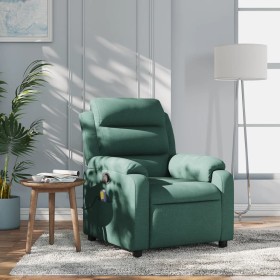 Dark Green Fabric Reclining Massage Chair by vidaXL, Armchairs - Ref: Foro24-373480, Price: 253,58 €, Discount: %